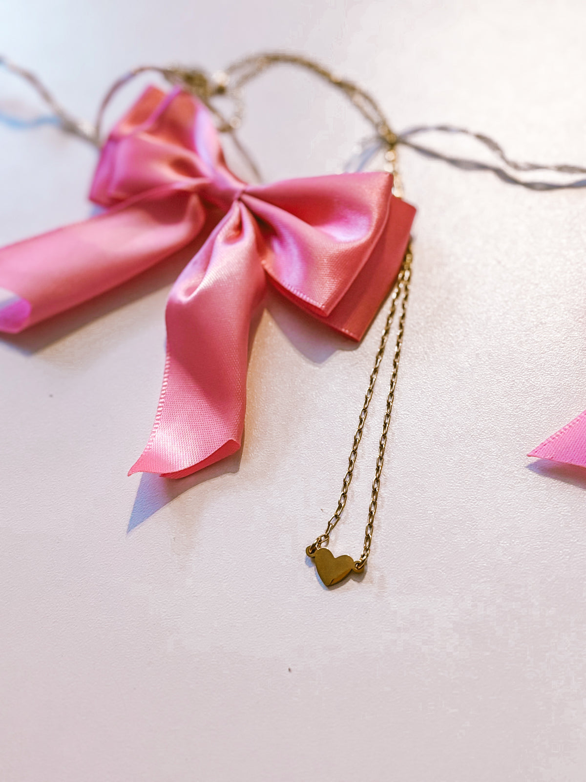 Gold heart necklace