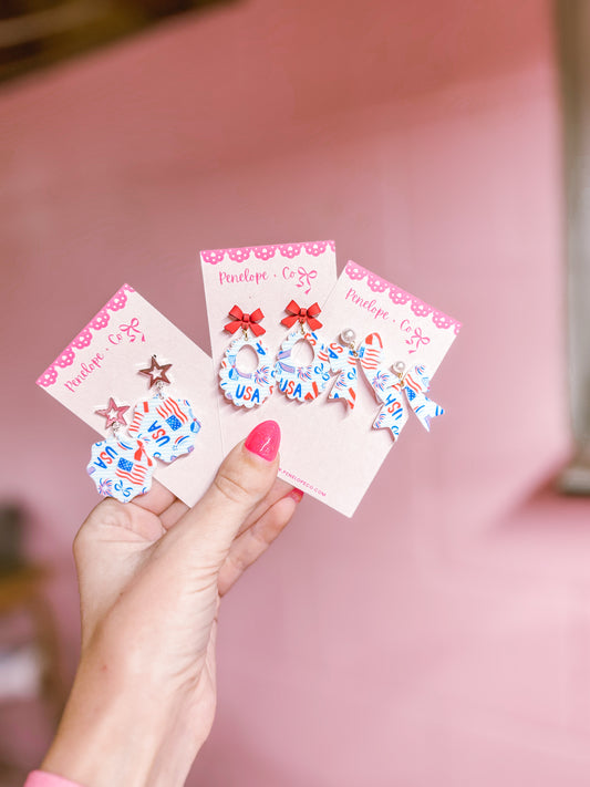 Patriotic earrings!