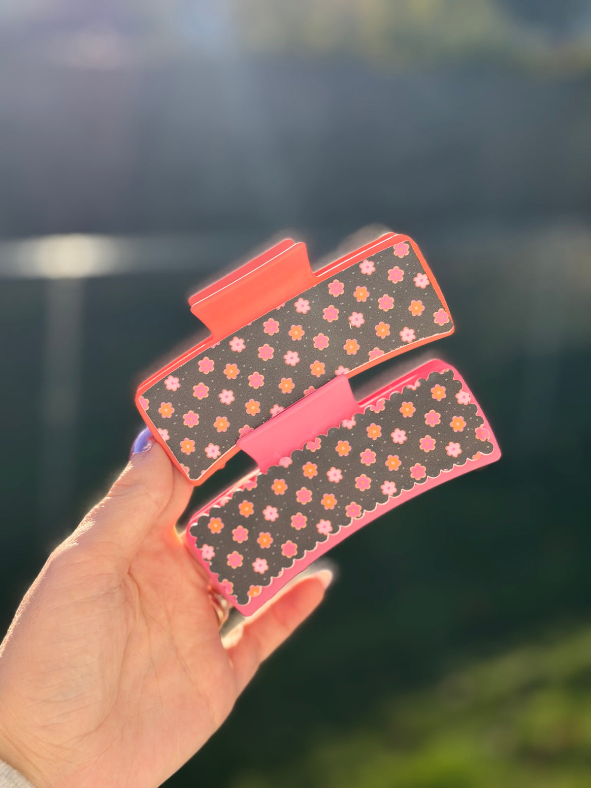 Flower Claw Clip