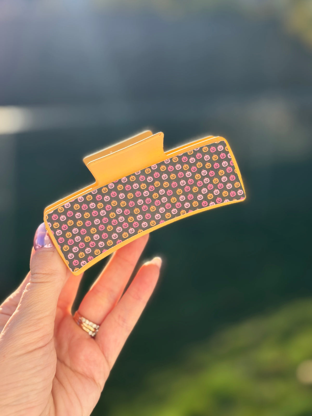 Colorful Jack-o’-lantern clip