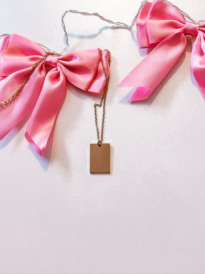 Rectangle necklace